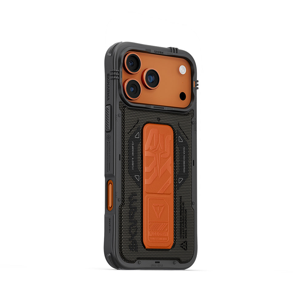 Apple iPhone 17 Pro Max Kılıf SkinArma M-safe Şarj Özellikli Airbag Tasarımlı Standlı Phantom Kapak - Görsel 3