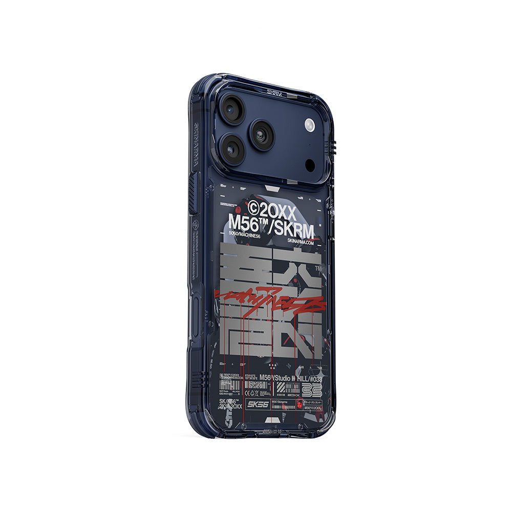 Apple iPhone 17 Pro Max Kılıf Skinarma M-Safe Şarj Özellikli IML Baskılı X M56 Kapak - Görsel 2