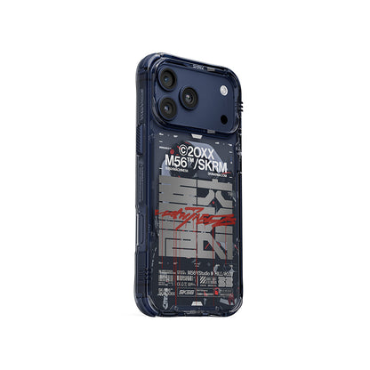 Apple iPhone 17 Pro Max Kılıf Skinarma M-Safe Şarj Özellikli IML Baskılı X M56 Kapak - Görsel 2
