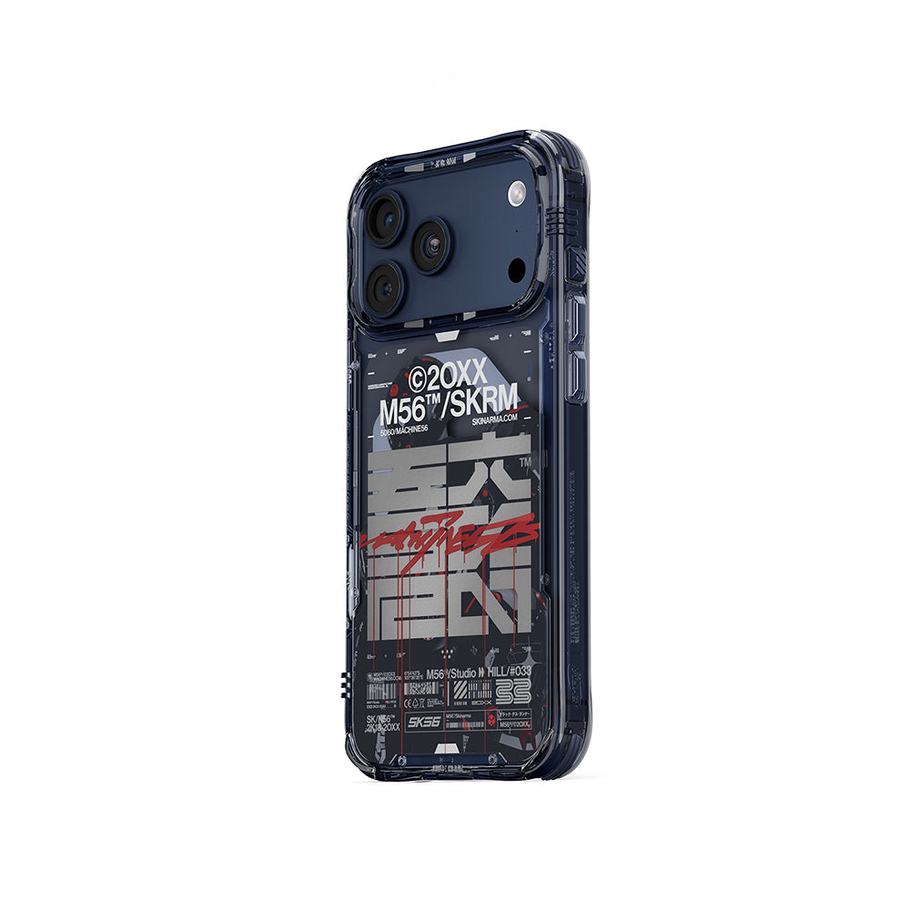 Apple iPhone 17 Pro Max Kılıf Skinarma M-Safe Şarj Özellikli IML Baskılı X M56 Kapak - Görsel 3