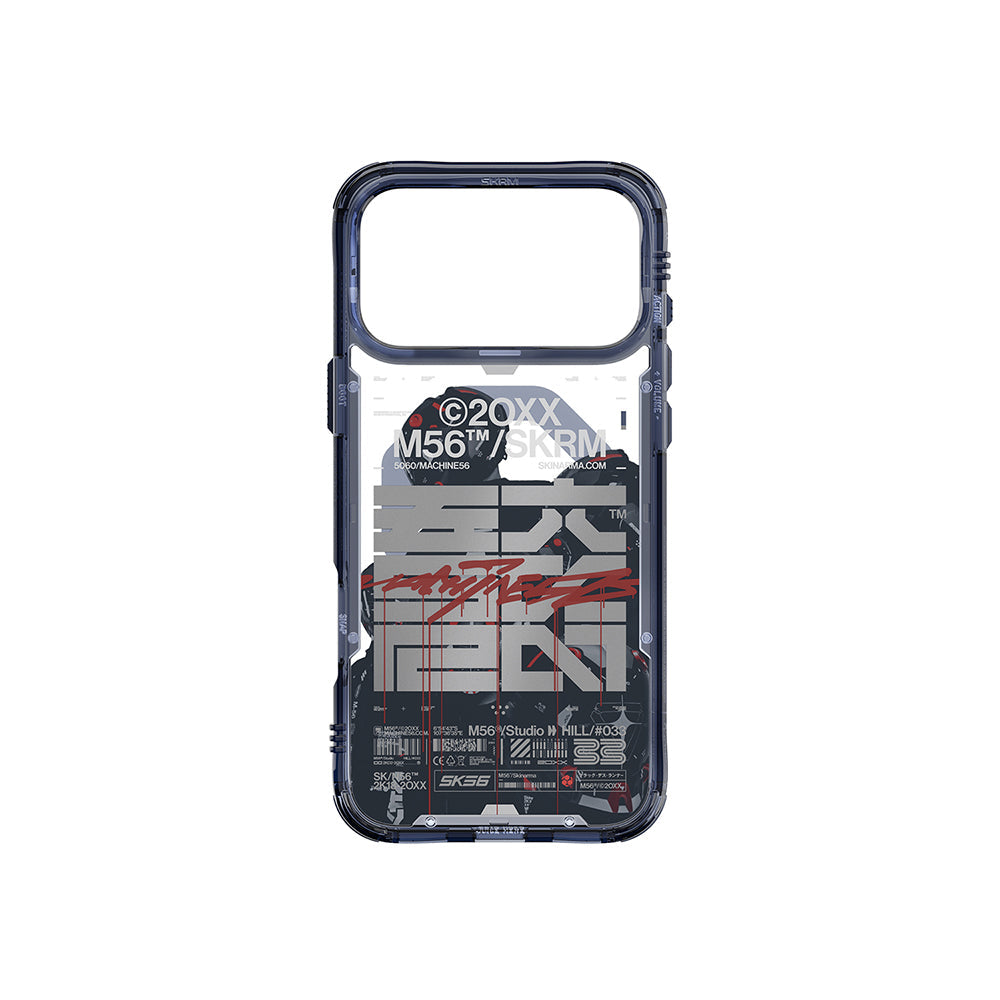 Apple iPhone 17 Pro Max Kılıf Skinarma M-Safe Şarj Özellikli IML Baskılı X M56 Kapak - Görsel 4