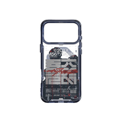 Apple iPhone 17 Pro Max Kılıf Skinarma M-Safe Şarj Özellikli IML Baskılı X M56 Kapak - Görsel 4