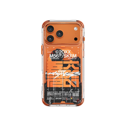 Apple iPhone 17 Pro Max Kılıf Skinarma M-Safe Şarj Özellikli IML Baskılı X M56 Kapak - Görsel 5