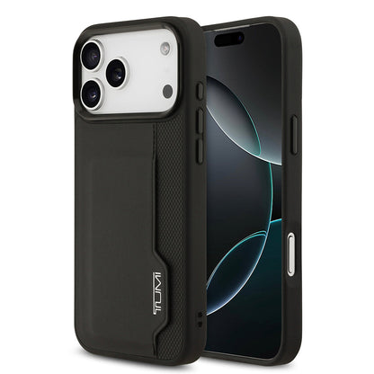 Apple iPhone 17 Pro Max Kılıf TUMI Orjinal Lisanslı Deri Dikey Kartlıklı Kapak - Görsel 2