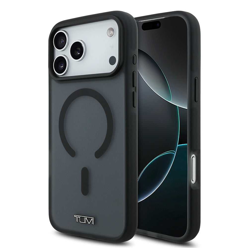 Apple iPhone 17 Pro Max Kılıf TUMI Orjinal Lisanslı M-safe Şarj Özellikli Buzlu Transparan Kapak - Görsel 2