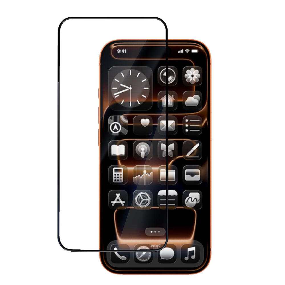 Apple iPhone 17 Pro Max Mohseven Safir Coating HD 3D Glue Temperli Cam Ekran Koruyucu - Görsel 2