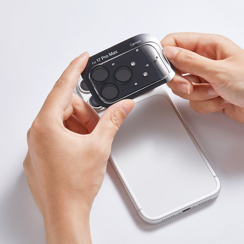 Apple iPhone 17 Pro Pynana Diamond Sky Serisi Taşlı Kamera Lens Koruyucu - Görsel 6