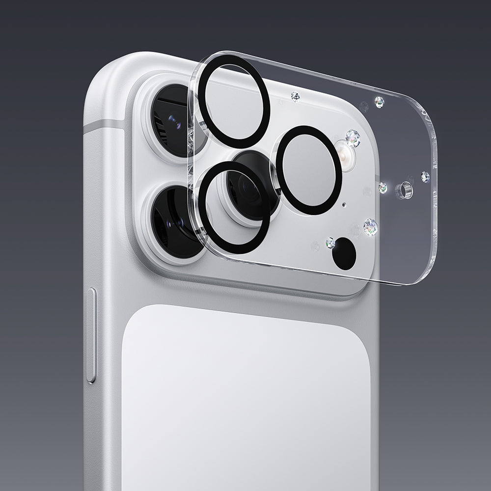 Apple iPhone 17 Pro Pynana Diamond Sky Serisi Taşlı Kamera Lens Koruyucu - Görsel 13