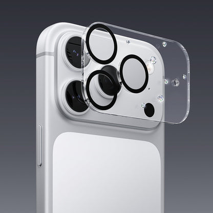 Apple iPhone 17 Pro Pynana Diamond Sky Serisi Taşlı Kamera Lens Koruyucu - Görsel 13