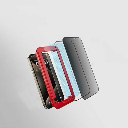 Apple iPhone 17E Casebang Privacy Hayalet Ekran Koruyucu + Kolay Uygulama Aparatı - Görsel 4