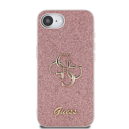 Apple iPhone 17E Kılıf Guess Orjinal Lisanslı 4G Büyük Metal Logolu Glitter Kapak - Görsel 3