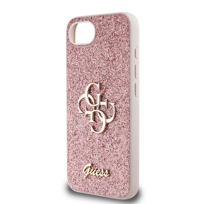 Apple iPhone 17E Kılıf Guess Orjinal Lisanslı 4G Büyük Metal Logolu Glitter Kapak - Görsel 6