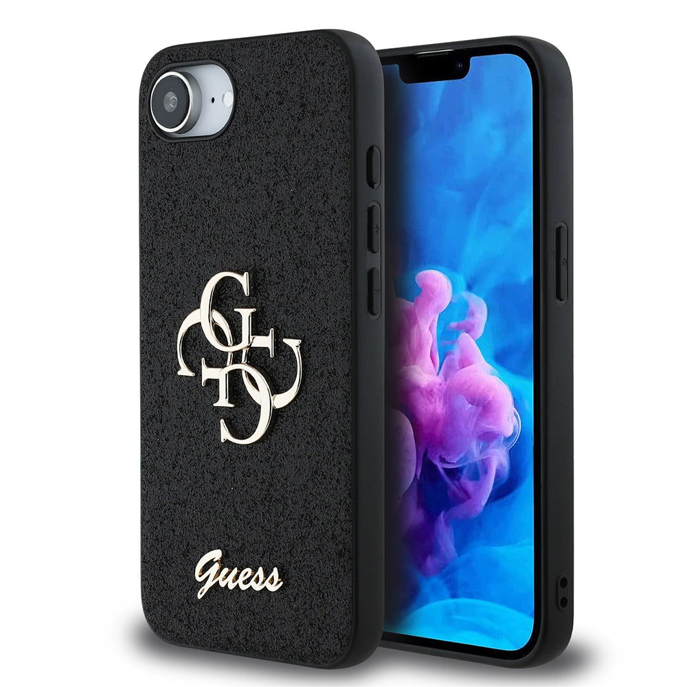 Apple iPhone 17E Kılıf Guess Orjinal Lisanslı 4G Büyük Metal Logolu Glitter Kapak - Görsel 17