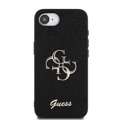 Apple iPhone 17E Kılıf Guess Orjinal Lisanslı 4G Büyük Metal Logolu Glitter Kapak - Görsel 9