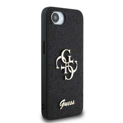 Apple iPhone 17E Kılıf Guess Orjinal Lisanslı 4G Büyük Metal Logolu Glitter Kapak - Görsel 10