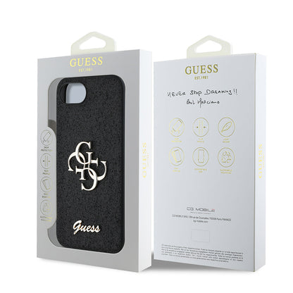 Apple iPhone 17E Kılıf Guess Orjinal Lisanslı 4G Büyük Metal Logolu Glitter Kapak - Görsel 14