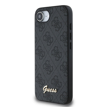 Apple iPhone 17E Kılıf Guess Orjinal Lisanslı 4G Desenli Script Metal Logolu Kapak - Görsel 2