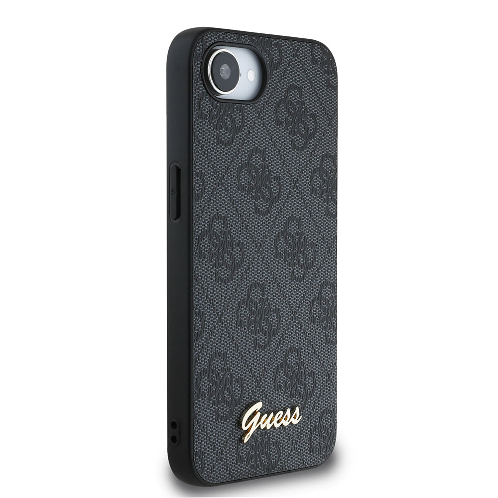 Apple iPhone 17E Kılıf Guess Orjinal Lisanslı 4G Desenli Script Metal Logolu Kapak - Görsel 4