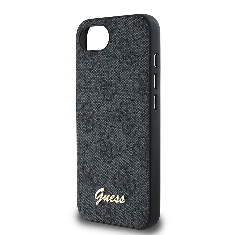 Apple iPhone 17E Kılıf Guess Orjinal Lisanslı 4G Desenli Script Metal Logolu Kapak - Görsel 6