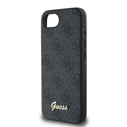 Apple iPhone 17E Kılıf Guess Orjinal Lisanslı 4G Desenli Script Metal Logolu Kapak - Görsel 6