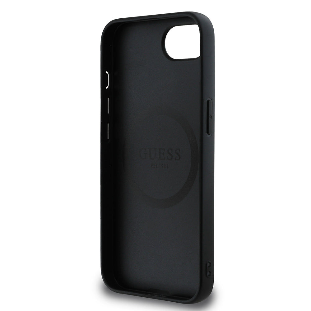 Apple iPhone 17E Kılıf Guess Orjinal Lisanslı 4G Desenli Script Metal Logolu Kapak - Görsel 7