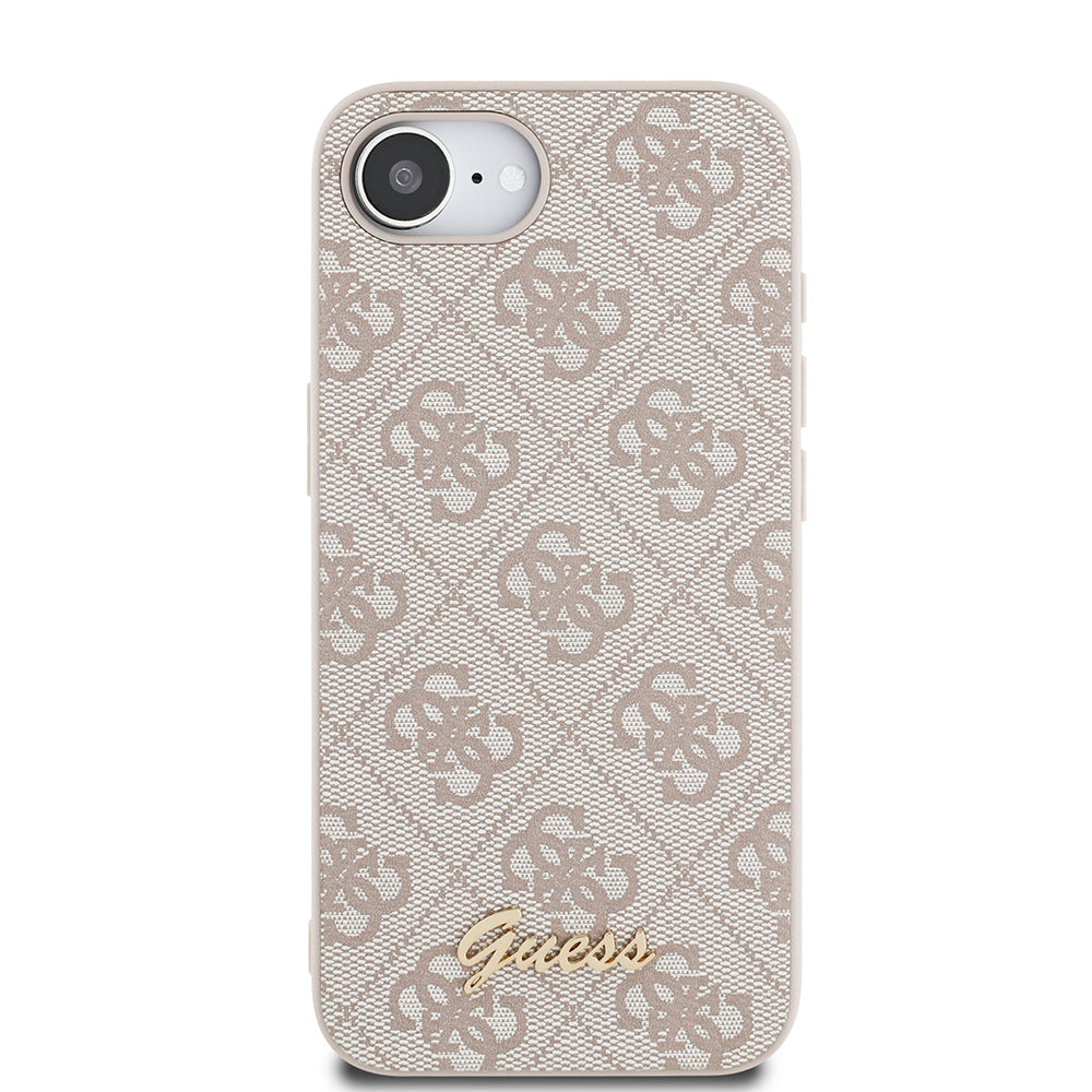 Apple iPhone 17E Kılıf Guess Orjinal Lisanslı 4G Desenli Script Metal Logolu Kapak - Görsel 10
