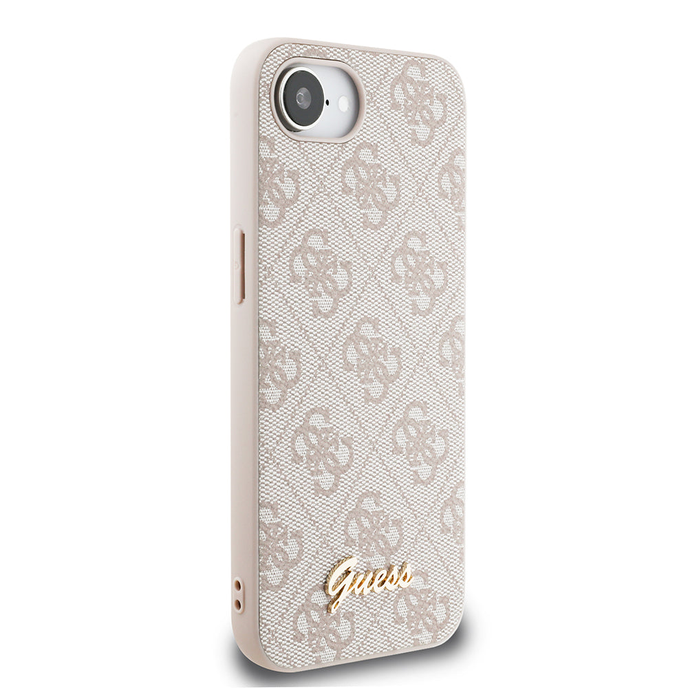 Apple iPhone 17E Kılıf Guess Orjinal Lisanslı 4G Desenli Script Metal Logolu Kapak - Görsel 11