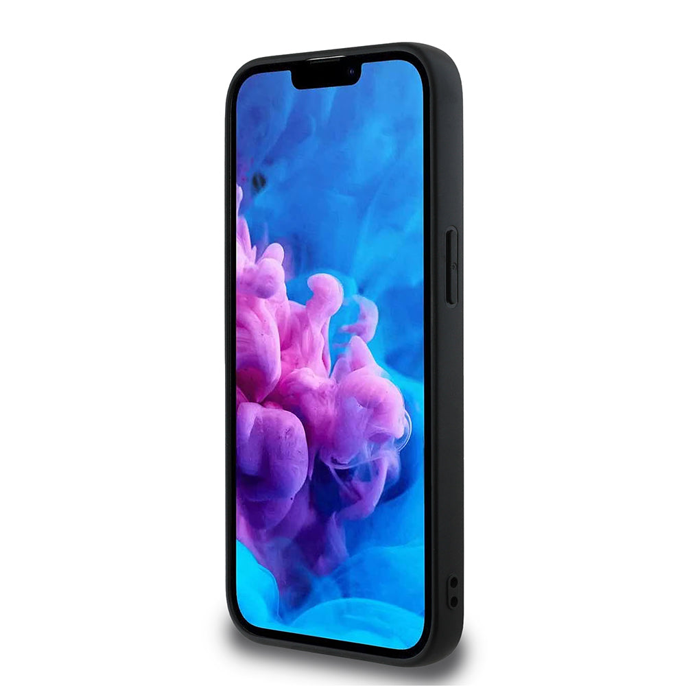 Apple iPhone 17E Kılıf Guess Orjinal Lisanslı M-safe Şarj Özellikli Grained Triangle Kapak - Görsel 5