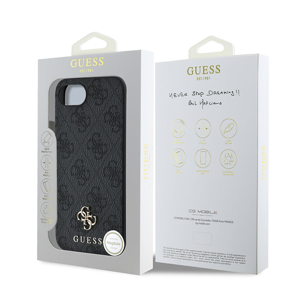 Apple iPhone 17E Kılıf Guess Orjinal Lisanslı M-safe Şarj Özellikli Small 4G Classic Kapak - Görsel 15