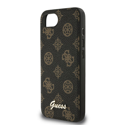 Apple iPhone 17E Kılıf Guess Orjinal Lisanslı M-safe Şarj Özellikli Yazı Logolu Peony Kapak - Görsel 8
