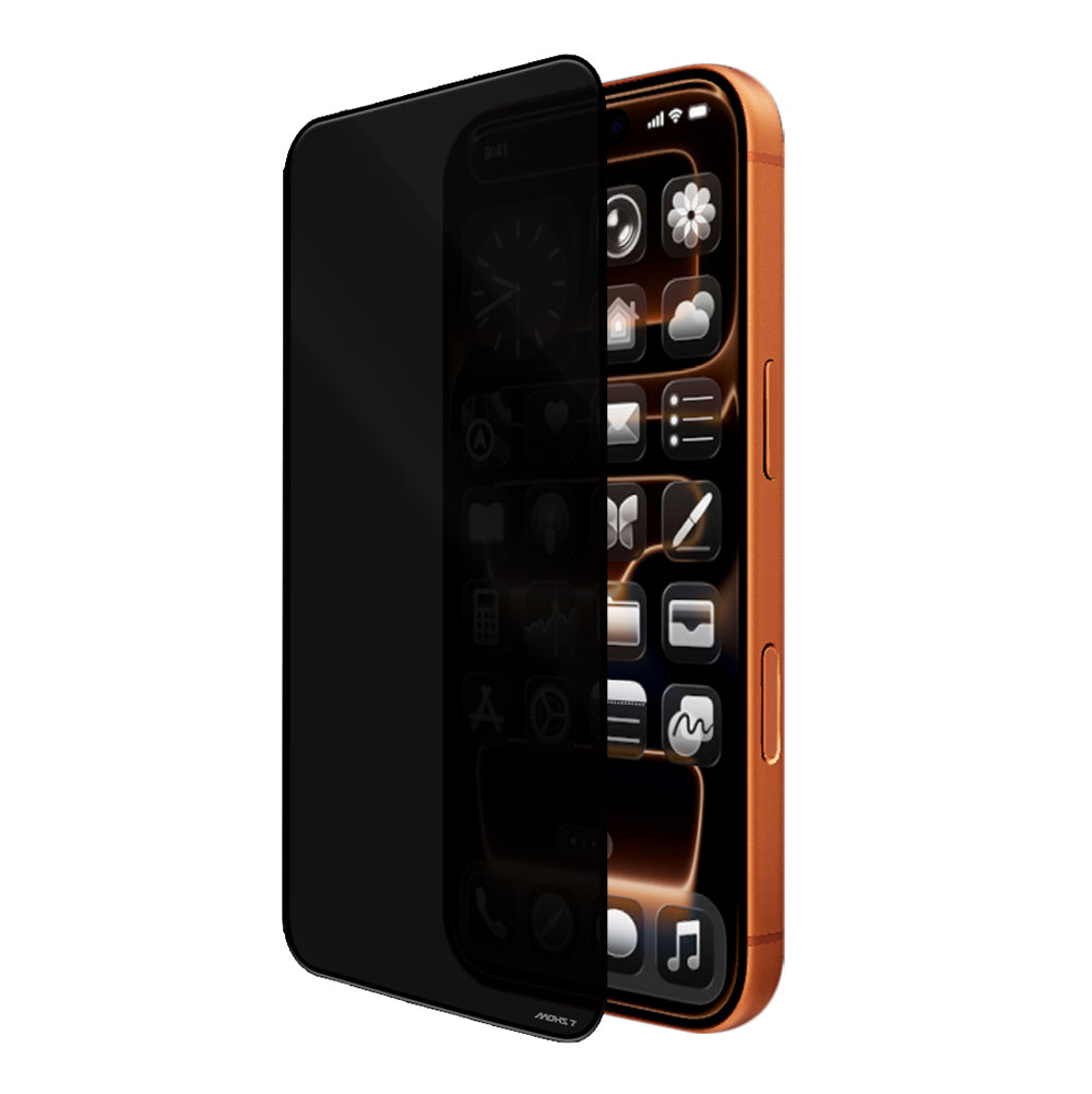 Apple iPhone 17E Mohseven Safir Coating Privacy Hayalet Temperli Cam Ekran Koruyucu - Görsel 4