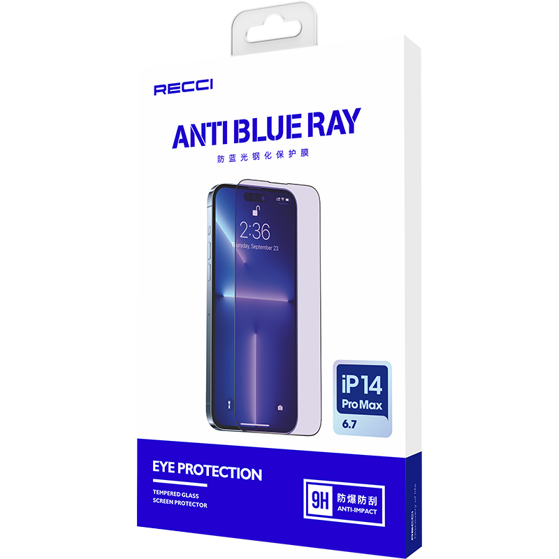 Apple iPhone 17E Recci Anti-Blue Light Cam Ekran Koruyucu - Görsel 2