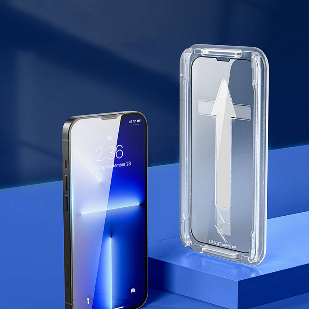 Apple iPhone 17E Recci RSP-A10 HD Temperli Cam Ekran Koruyucu + Kolay Uygulama Aparatlı - Görsel 5