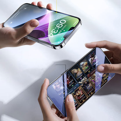 Apple iPhone 17E Wiwu CZ-003 Mavi Işık Teknolojili Hidrofobik ve Oleofobik Parlama Önleyici Cam Ekran Koruyucu - Görsel 5