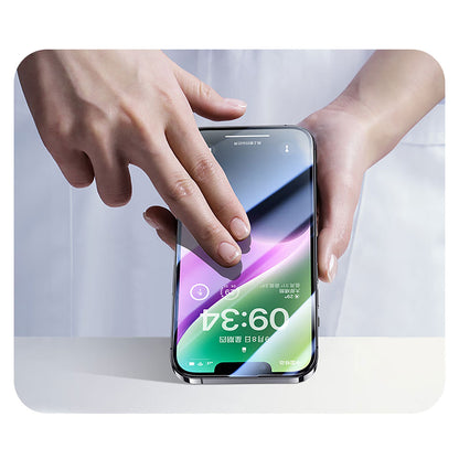 Apple iPhone 17E Wiwu CZ-003 Mavi Işık Teknolojili Hidrofobik ve Oleofobik Parlama Önleyici Cam Ekran Koruyucu - Görsel 9