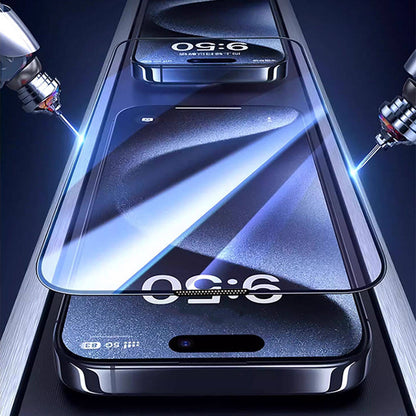 Apple iPhone 17E Wiwu GT-008 Polimer Oleofobik Kaplama Şeffaf Pürüzsüz Temperli Cam Ekran Koruyucu 10'lu Paket - Görsel 7