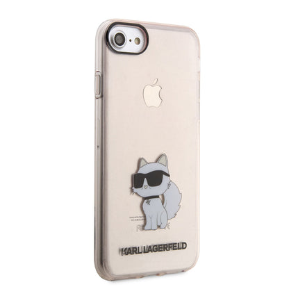 Apple iPhone SE 2022 Kılıf Karl Lagerfeld Transparan Choupette Dizayn Kapak - Görsel 2