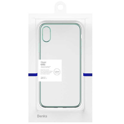 Apple iPhone X Benks Magic Glitz Ultra-Thin Transparent Protective Soft Kapak - Görsel 2