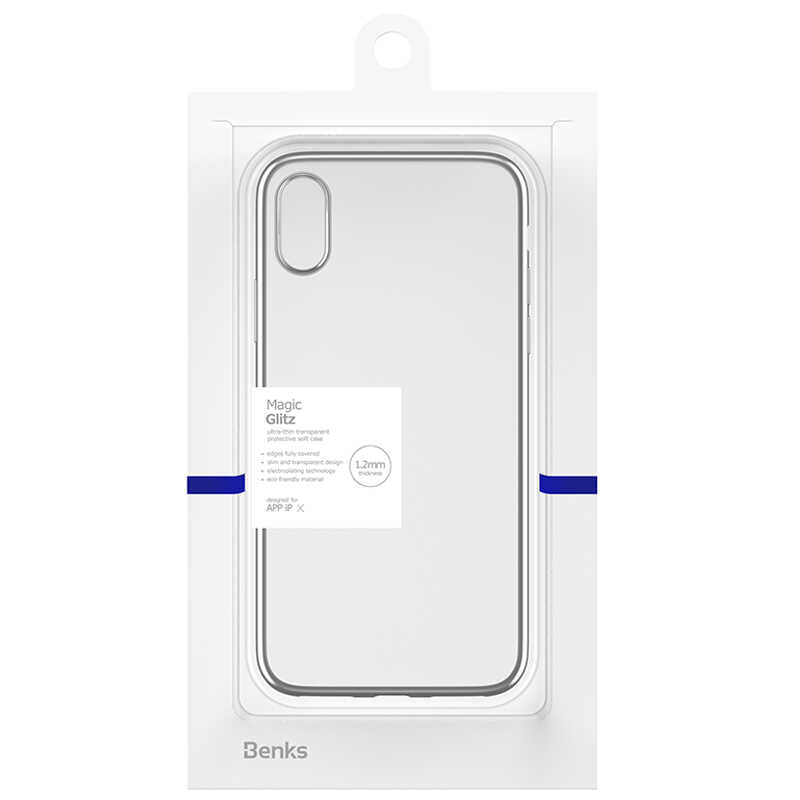 Apple iPhone X Benks Magic Glitz Ultra-Thin Transparent Protective Soft Kapak - Görsel 5