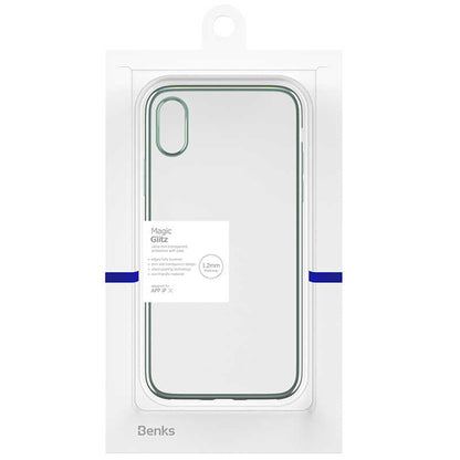 Apple iPhone X Benks Magic Glitz Ultra-Thin Transparent Protective Soft Kapak - Görsel 6
