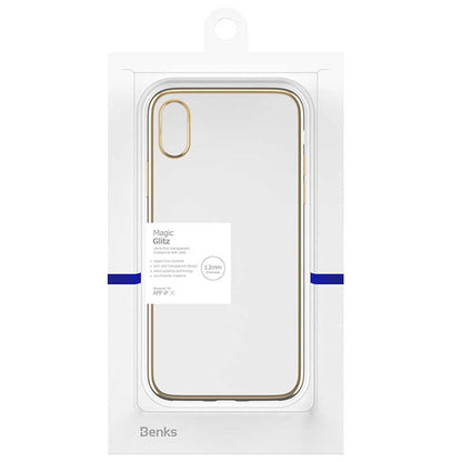 Apple iPhone X Benks Magic Glitz Ultra-Thin Transparent Protective Soft Kapak - Görsel 8