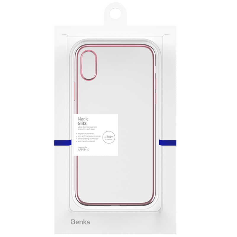 Apple iPhone XS 5.8 Benks Magic Glitz Ultra-Thin Transparent Protective Soft Kapak - Görsel 7