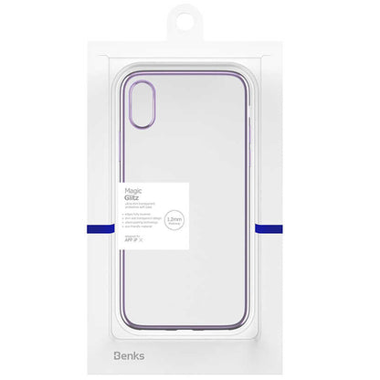 Apple iPhone XS 5.8 Benks Magic Glitz Ultra-Thin Transparent Protective Soft Kapak - Görsel 2