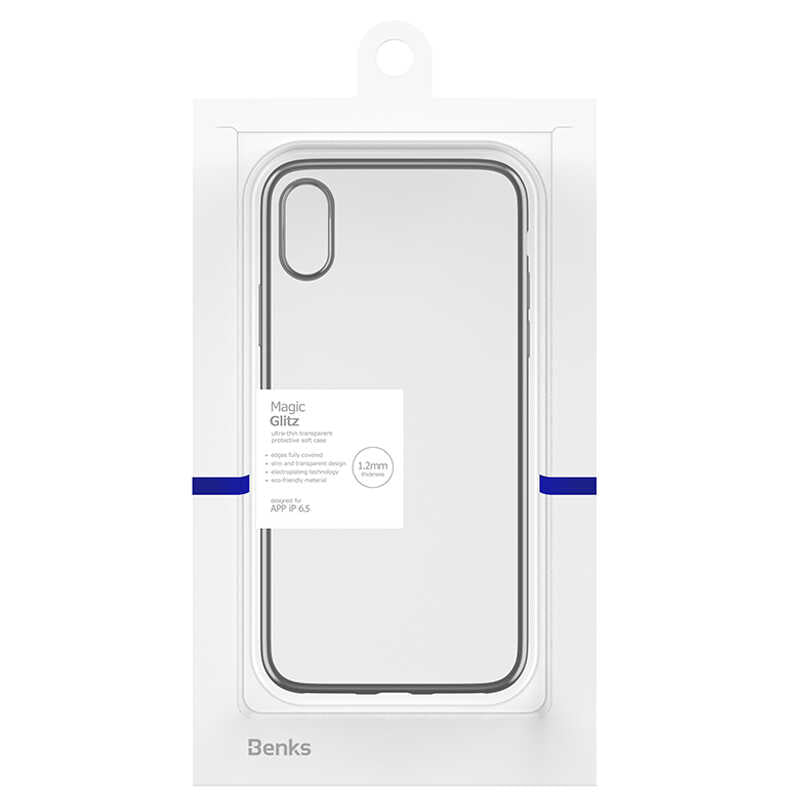 Apple iPhone XS Max 6.5 Benks Magic Glitz Ultra-Thin Transparent Protective Soft Kapak - Görsel 4
