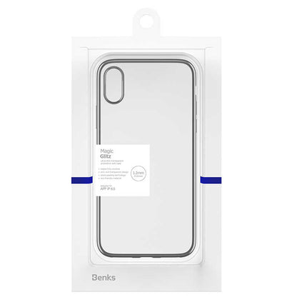 Apple iPhone XS Max 6.5 Benks Magic Glitz Ultra-Thin Transparent Protective Soft Kapak - Görsel 4