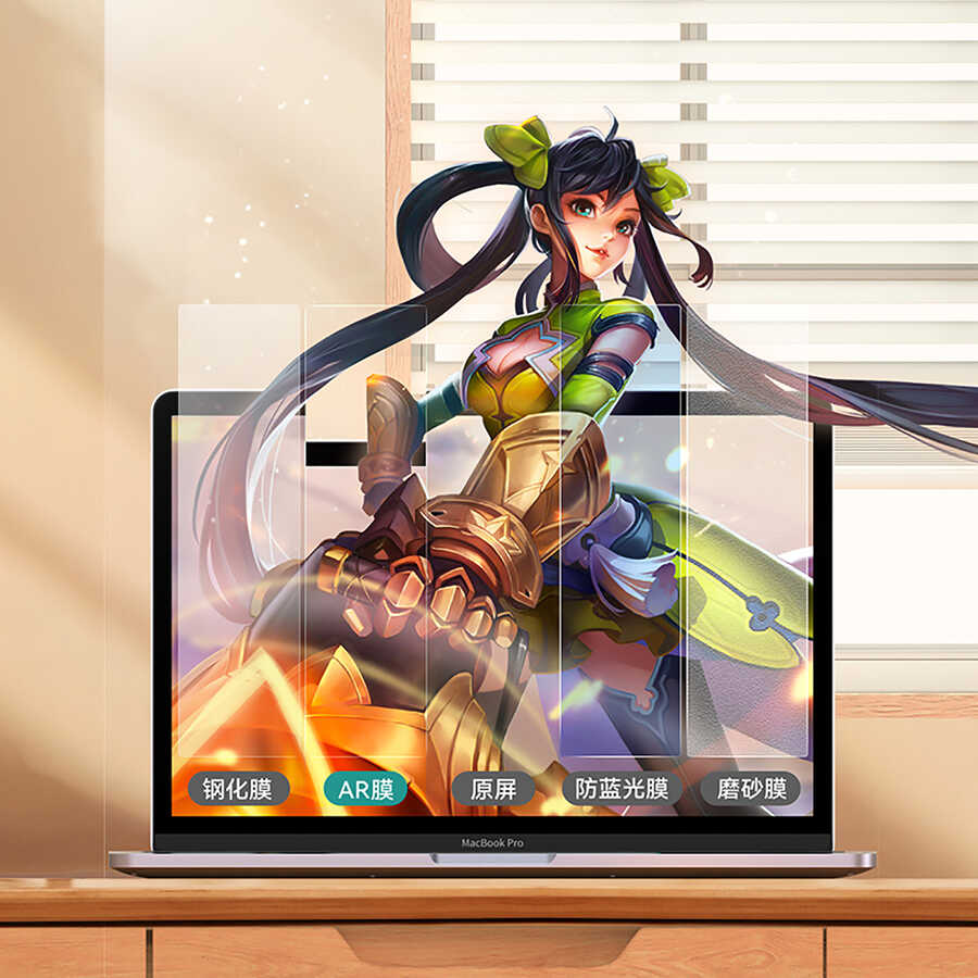 Apple Macbook Pro 14.2 2023 A2779 Benks AR (Anti Reflective) Yansıma Önleyici Ekran Koruyucu - Görsel 4