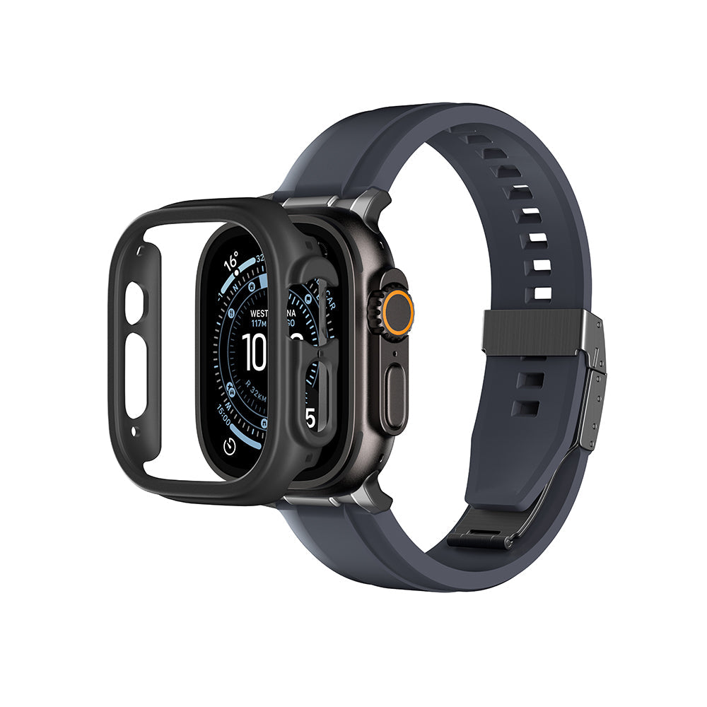 Apple Watch Ultra 49mm Amazingthing Radix Minimal FullGuard Sert PC Kasa ve Ekran Koruyucu - Görsel 3