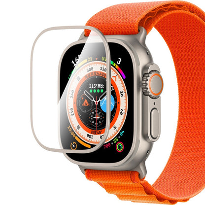 Apple Watch Ultra 49mm CaseWorld Alloy Serisi Safir Akıllı Saat Temperli Cam Ekran Koruyucu - Görsel 2