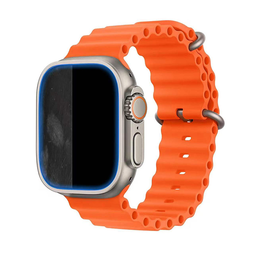 Apple Watch Ultra 49mm Mohseven iWatch Serisi Safir Akıllı Saat Temperli Cam Ekran Koruyucu - Görsel 4