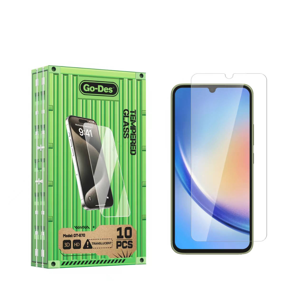 Galaxy A34 Go Des Parmak İzi Bırakmayan 9H Oleofobik Bom Glass Ekran Koruyucu - Görsel 2